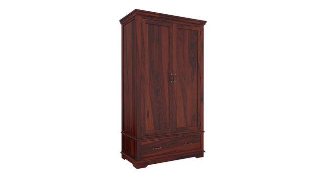 Dyson 2 Door 1 Drawer Warddrobe (Mahogany Finish, 2 Door Configuration) by Urban Ladder - Design 1 Side View - 893383