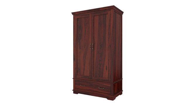 Dyson 2 Door 1 Drawer Warddrobe (Mahogany Finish, 2 Door Configuration) by Urban Ladder - Ground View Design 1 - 893389
