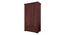 Dyson 2 Door 1 Drawer Warddrobe (Mahogany Finish, 2 Door Configuration) by Urban Ladder - Ground View Design 1 - 893389