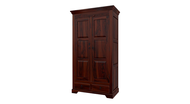 Parker 2 Door 2 Drawer Warddrobe (Mahogany Finish, 2 Door Configuration) by Urban Ladder - Ground View Design 1 - 893390