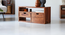 trio Tv Unit (Honey Oak Finish) by Urban Ladder - Design 1 Side View - 893421