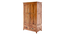 Alaca 2 Door 2 Drawer Warddrobe (2 Door Configuration, Light Honey Finish) by Urban Ladder - Ground View Design 1 - 893423