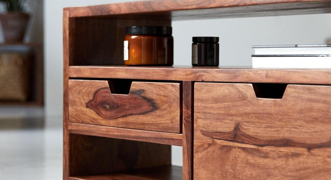 trio Tv Unit (Honey Oak Finish) by Urban Ladder - Ground View Design 1 - 893425