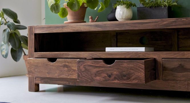 carlton Tv Unit (PROVINCIAL TEAK Finish) by Urban Ladder - Ground View Design 1 - 893426