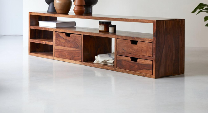 cosmos Tv Unit (Honey Oak Finish) by Urban Ladder - Ground View Design 1 - 893449
