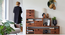 cosmos Tv Unit (Honey Oak Finish) by Urban Ladder - Rear View Design 1 - 893452
