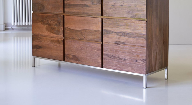 Abigail Wooden 2 Door 3 Drawer (PROVINCIAL TEAK Finish) by Urban Ladder - Design 1 Side View - 893556