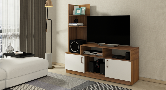 RENO TV UNIT (Frosty White Finish) by Urban Ladder - Design 1 Full View - 893625