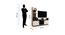 RENO TV UNIT (Frosty White Finish) by Urban Ladder - Rear View Design 1 - 893667