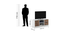 MARK TV UNIT (Dark Oak Finish) by Urban Ladder - Rear View Design 1 - 893668