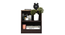 BLAZE BEDSIDE TABLE (Dark Oak Finish) by Urban Ladder - Design 1 Side View - 893810