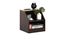 BLAZE BEDSIDE TABLE (Dark Oak Finish) by Urban Ladder - Design 1 Close View - 893825