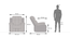 Griffin Recliner (One Seater, Ancient Ivory Cream Leatherette) by Urban Ladder - - 