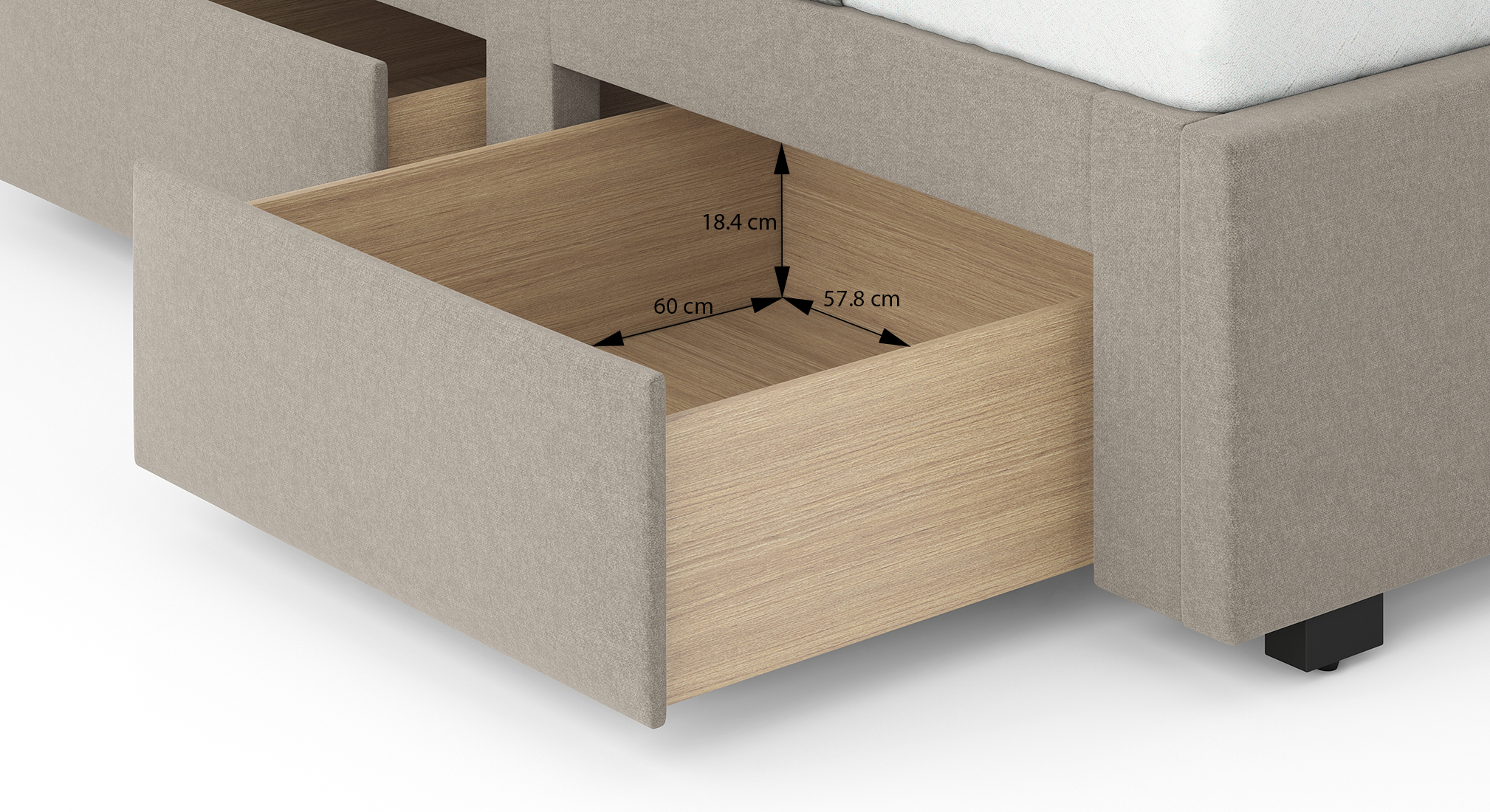 Shitake beige internal dimentions