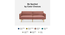 Versatile 3 Seater Sofa Cum Bed in Pink Color (Pink) by Urban Ladder - Ground View Design 1 - 895619