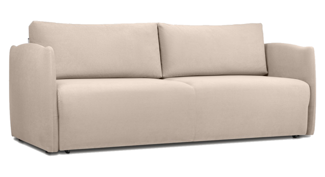 Vantella 3 Seater Fold Out Sofa Cum Bed In T Blue  Colour (Cream) by Urban Ladder - Design 1 Full View - 895642