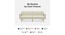 Versatile 3 Seater Sofa Cum Bed in Pink Color (Cream) by Urban Ladder - Ground View Design 1 - 895671
