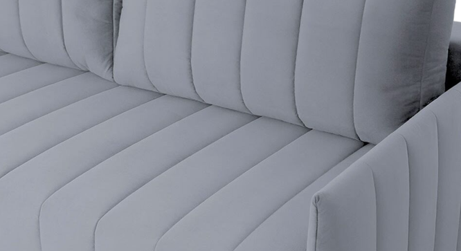 Sarena 3 Seater Fold Out Sofa Cum Bed In Navy Blue Colour (Grey) by Urban Ladder - Design 1 Full View - 895711
