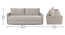 Sarena 3 Seater Fold Out Sofa Cum Bed In Navy Blue Colour (Cream) by Urban Ladder - Rear View Design 1 - 895751