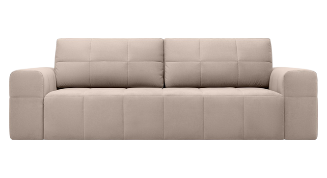 Riyab 3 Seater Fold Out Sofa Cum Bed In Nav Blue  Colour (Pink) by Urban Ladder - Front View Design 1 - 895771