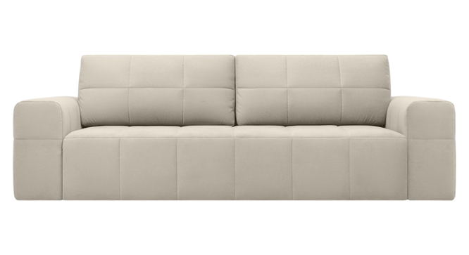 Riyab 3 Seater Fold Out Sofa Cum Bed In Nav Blue  Colour (Cream) by Urban Ladder - Front View Design 1 - 895772