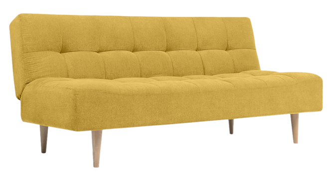 Ofra 3 Seater Sofa Cum Bed in Yellow Color (Yellow) by Urban Ladder - Cross View Design 1 - 895777