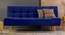 Ofra 3 Seater Sofa Cum Bed in Yellow Color (Blue) by Urban Ladder - Design 1 Full View - 895830