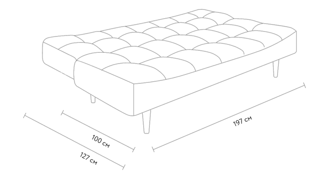 Ofra 3 Seater Sofa Cum Bed in Yellow Color (Blue) by Urban Ladder - Design 1 Close View - 895861