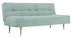Ofra 3 Seater Sofa Cum Bed in Yellow Color (Blue) by Urban Ladder - Front View Design 1 - 895876