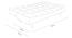 Ofra 3 Seater Sofa Cum Bed in Yellow Color (Blue) by Urban Ladder - Design 1 Close View - 895908