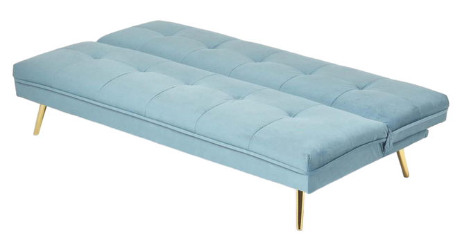 Lebon 3 Seater Sofa Cum Bed in Yellow Color (Blue) by Urban Ladder - Design 1 Full View - 895922
