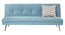 Lebon 3 Seater Sofa Cum Bed in Yellow Color (Blue) by Urban Ladder - Cross View Design 1 - 895946
