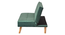 Brower 3 Seater Sofa Cum Bed in Maroon Color (Green) by Urban Ladder - Front View Design 1 - 896081