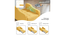 Alysha 1 Seater Sofa Cum Bed in Yellow Color (Yellow) by Urban Ladder - Ground View Design 1 - 896146