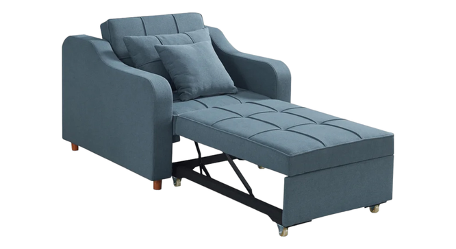 Alysha 1 Seater Sofa Cum Bed in Yellow Color (Blue) by Urban Ladder - Design 1 Template - 896148