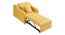 Alysha 1 Seater Sofa Cum Bed in Yellow Color (Yellow) by Urban Ladder - Rear View Design 1 - 896161