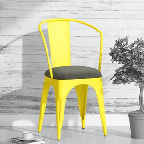 Metal Balcony Chairs Design Karu Metal Outdoor Chair in Yellow Colour - Set of 1