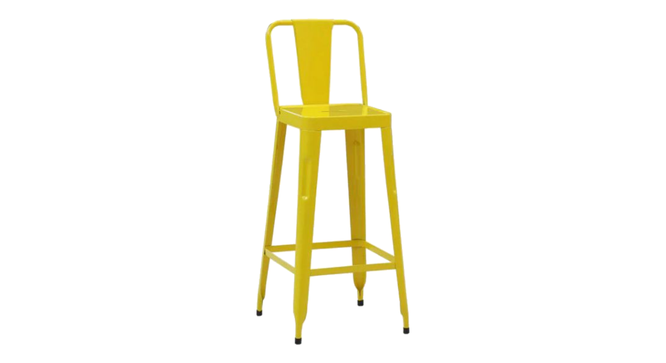 Hevea Metal Bar Chair ( Yellow ) (Yellow Finish) by Urban Ladder - Design 1 Full View - 896186
