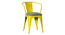 Karu Metal Chair With Cushion ( Yellow ) (Yellow) by Urban Ladder - Design 1 Full View - 896188