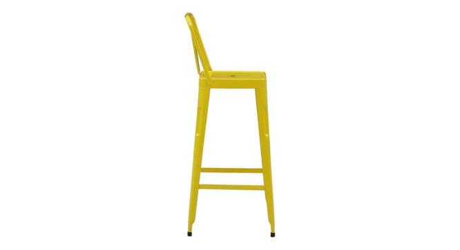Hevea Metal Bar Chair ( Yellow ) (Yellow Finish) by Urban Ladder - Front View Design 1 - 896191