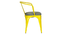 Karu Metal Chair With Cushion ( Yellow ) (Yellow) by Urban Ladder - Front View Design 1 - 896193