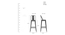 Hevea Metal Bar Chair ( Yellow ) (Yellow Finish) by Urban Ladder - Design 1 Dimension - 896206