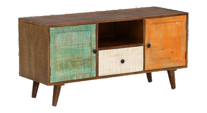 Beem TV  Unit (PROVINCIAL TEAK Finish) by Urban Ladder - Ground View Design 1 - 896279
