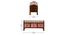Mildred Bench (Natural Oak Finish) by Urban Ladder - Design 1 Dimension - 896391
