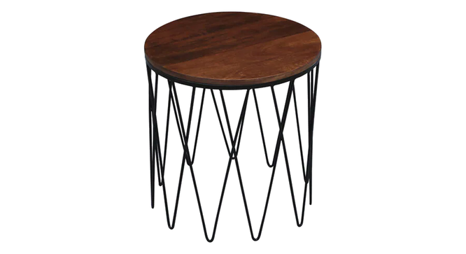 Terry Nested  Table (Walnut Finish) by Urban Ladder - Design 1 Side View - 896409