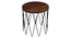 Terry Nested  Table (Walnut Finish) by Urban Ladder - Design 1 Side View - 896409
