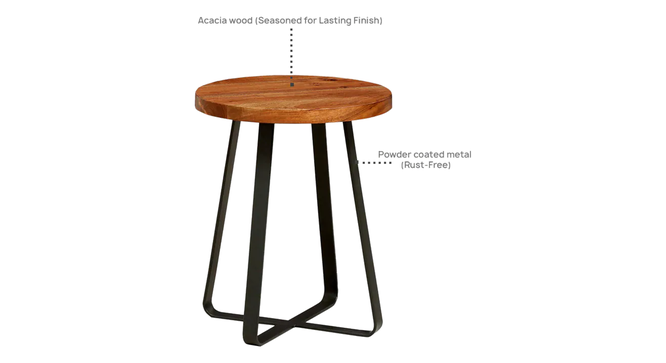 Williams   End   Table (Natural Finish) by Urban Ladder - Ground View Design 1 - 896416