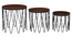 Terry Nested  Table (Walnut Finish) by Urban Ladder - Ground View Design 1 - 896417
