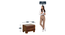 Eliot   Bedside   Table (Natural Finish) by Urban Ladder - Design 1 Dimension - 896435