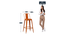 Anton Bar  Stool (Orange Finish) by Urban Ladder - Design 1 Dimension - 896439